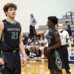 A star on the football field, Drake Maye got it done on the hardwood as well