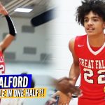 Kelton Talford Goes CRAZY for a Double/Double in Only 2 Quarters!! Great Falls ROLLS!