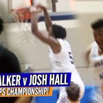 Kyree Walker Vs Josh Hall is a MOVIE!! Combine for 50 in EPIC Matchup at National Prep Showcase