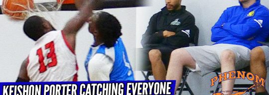 Keishon Porter Caught TWO NASTY Bodies!! Baseline Filled with Coaches Watching