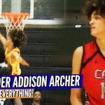 8th Grader Addison Archer Puts on a Crazy Block Party || No Shot is Safe at the Rim!