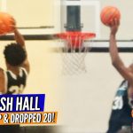 Josh Hall Catches One OFF THE BACKBOARD!! Shows up to Triangle Summer League and SHOWS OUT!