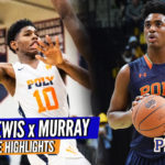 Poly’s Back Court Justin Lewis x Brandon Murray DOMINATE Beach Ball! Raw Game Highlights