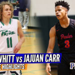 TOP PGs BATTLE! Carter Whitt vs JaJuan Carr; Leesville Rd – Pender Raw Game Highlights!