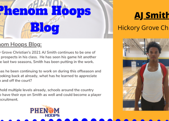 Phenom Player’s Blog: 2021 G AJ Smith putting in the work to better his game