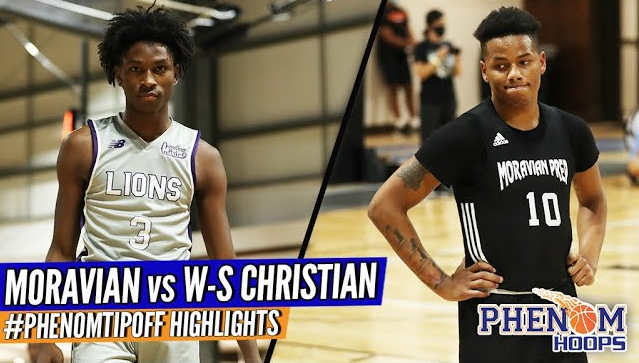 HIGHLIGHTS: WS Christian vs Moravian Prep! Coach Lowe Faces His Old Team at Phenom Tip-Off!