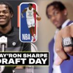 DRAFT DAY: Day’Ron Sharpe emotional reaction w/family & friends + high praise from UNCs Roy Williams