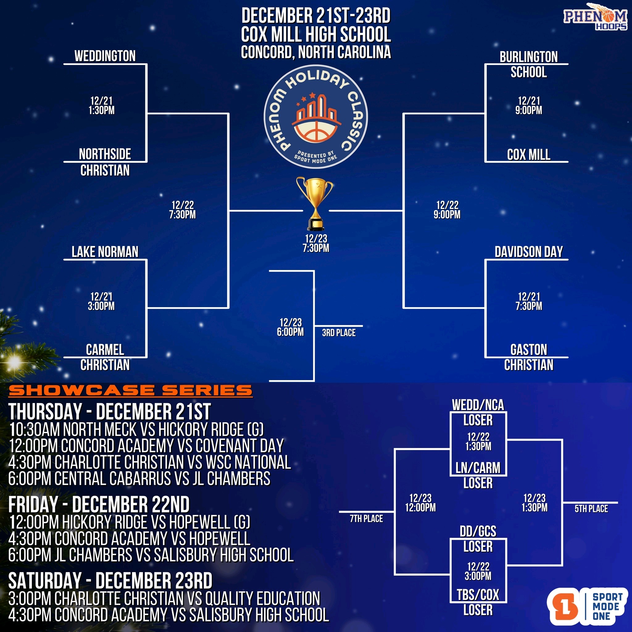 HOliday Classic Schedule